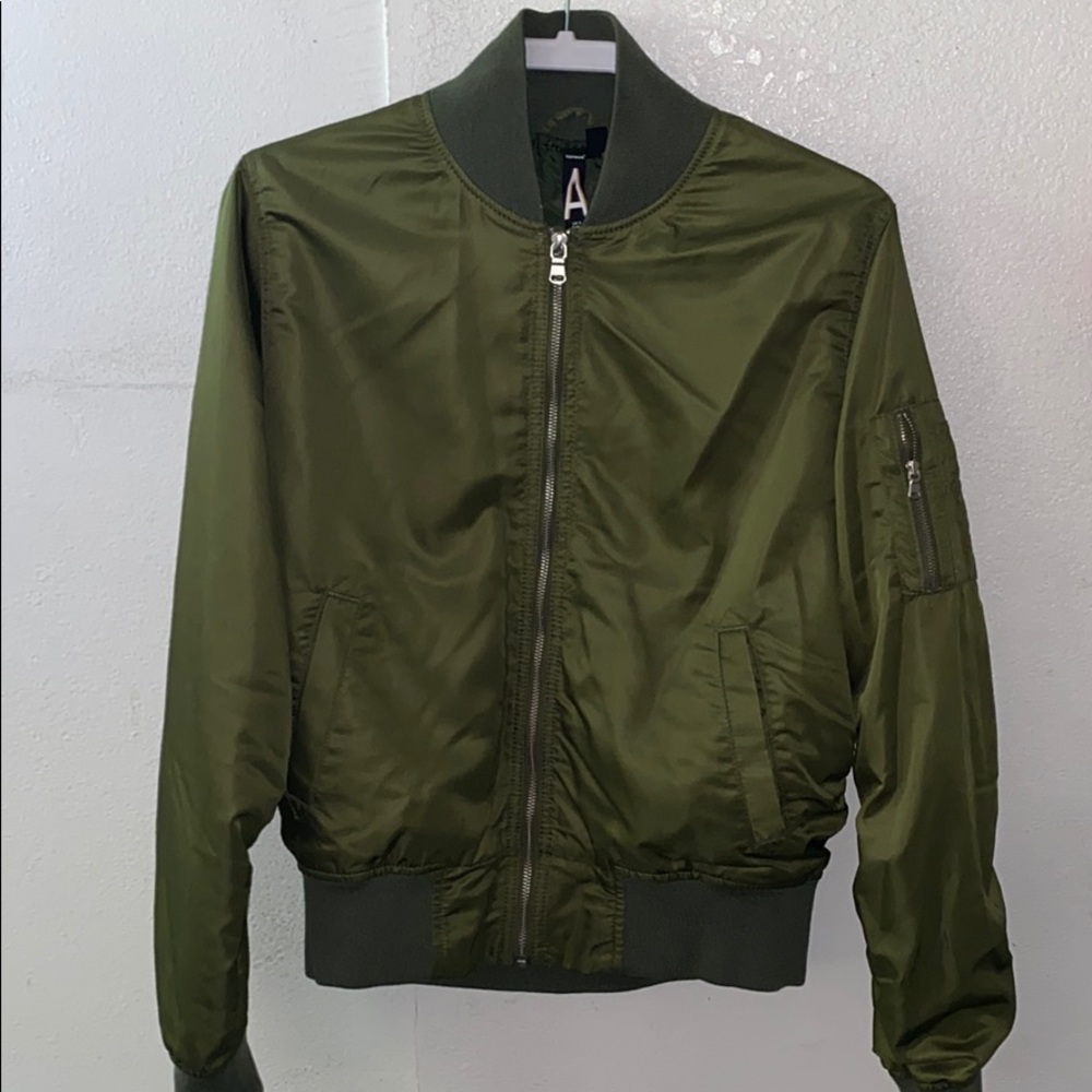 Military bomber jacket by Topman
